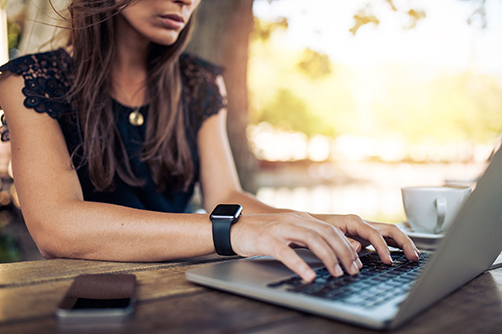 Woman on laptop