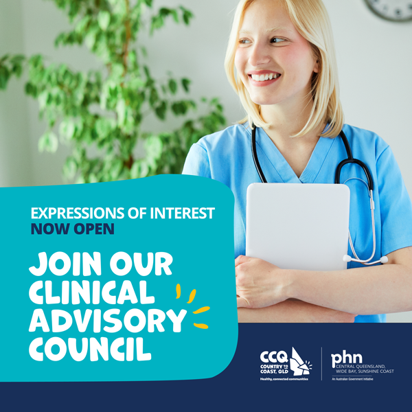 EOI banner showing young health professional