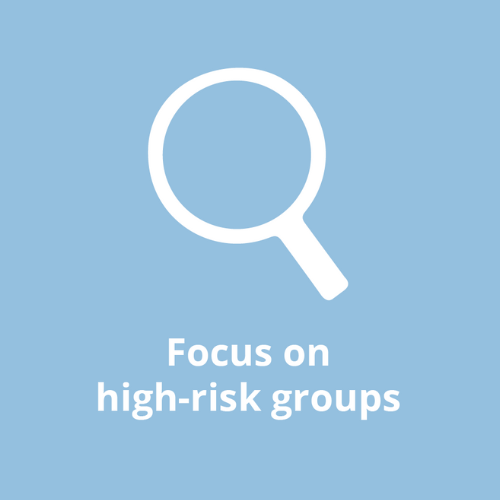 Focus on high-risk groups - mental health service reform objective