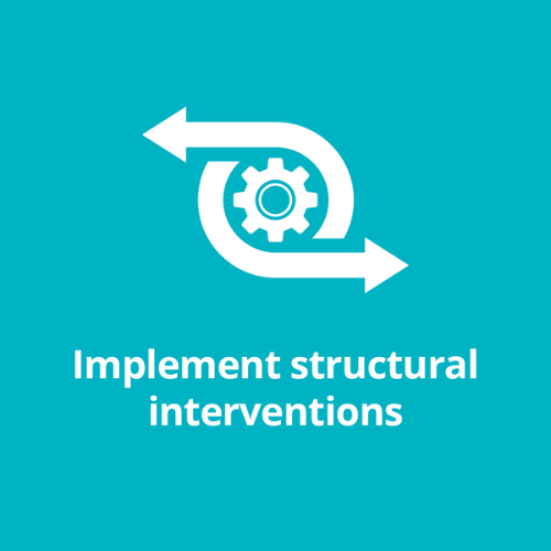 Implement structural interventions - mental health service reform objective