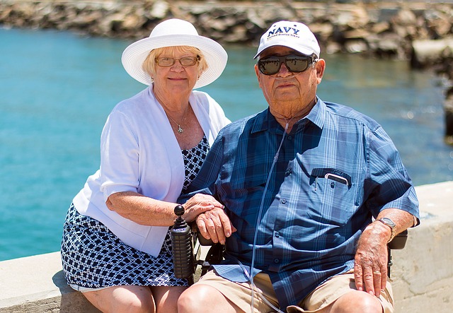 Grandparents sitting together